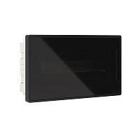 Щит распределительный встраиваемый DKC Frame ЩРВ-П пластиковый IP40 416х242х100 мм 18 модулей черная дверь (F18B1BDDIY)