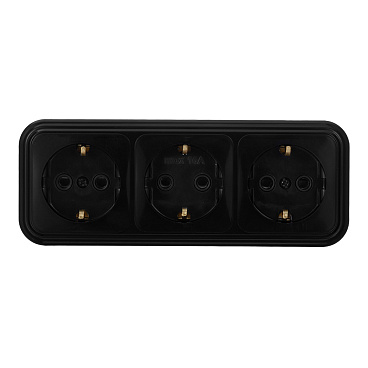 Розетка Svet накладная черная (0215-00871)