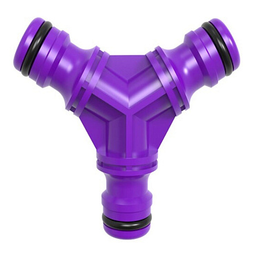 Тройник 1/2 для поливочного шланга MasterProf пластиковый (ДС.071479)