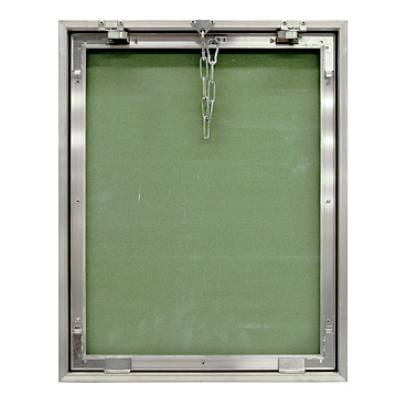 Люк ревизионный под плитку Практика Контур алюминиевый 400х500 мм скрытый нажимной