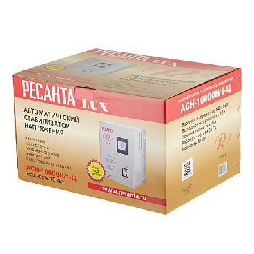 Стабилизатор напряжения Ресанта АСН-10000 Н/1-Ц  Lux однофазный 220 В 10 кВт навесной