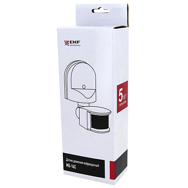 Датчик движения EKF PROxima MS-16C IP44 230 В 180 градусов до 12 м (dd-ms-16C)