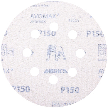 Диск шлифовальный Mirka Antistatic d125 мм P150 на липучку бумажная основа (5 шт.)