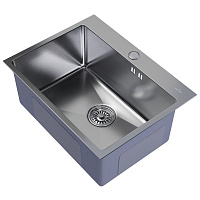 Мойка для кухни Mixline Pro 53х43х20 см врезная с сифоном сталь сатин (547233)