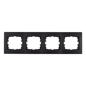 Рамка Lezard Karina четырехместная черный бархат (707-4200-149)