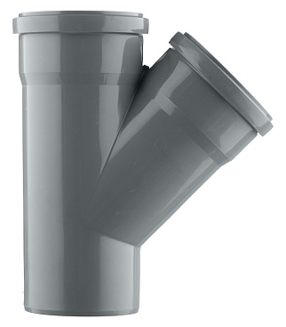 Тройник Ostendorf HTEA d110 мм 45° пластиковый для внутренней канализации (115200)