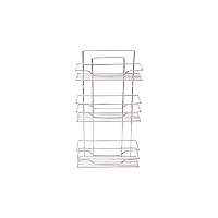 Полка для ванной Primanova трехъярусная 245х500х155 мм металл хром (D-05225)