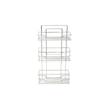 Полка для ванной Primanova трехъярусная 245х500х155 мм металл хром (D-05225)