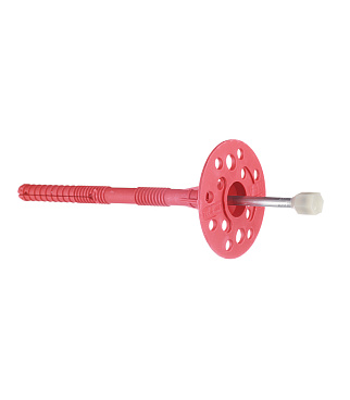 Дюбель для теплоизоляции Tech-Krep 10х140 мм металлический гвоздь с термоголовкой (60 шт.)