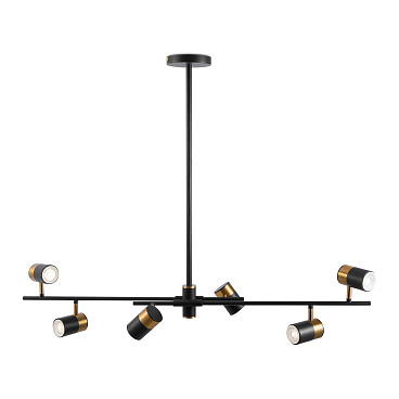 Светильник подвесной Freya Enzo GU10 210 Вт 14 кв.м черный IP20 (FR5201PL-06B)