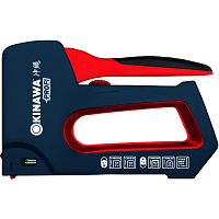 Степлер строительный для скоб Okinawa Profi (2365) 5 в 1 алюминиевый