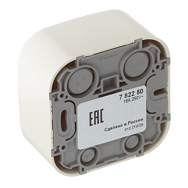 Розетка Legrand Quteo накладная слоновая кость (782250)