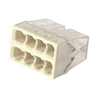 Клемма на 8 проводов Electrovolt 2273-208 0,5-2,5 кв.мм самозажимная без пасты (6 шт.) (ЦБ-00015539/604965)