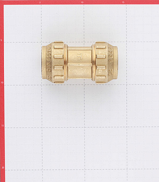 Муфта ПНД Tiemme компрессионная 32х32 мм латунь