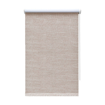 Рулонная штора блэкаут 40х160 см Decofest Каролина коричневая