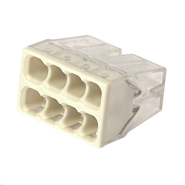 Клемма на 8 проводов Electrovolt 2273-208 0,5-2,5 кв.мм самозажимная без пасты (6 шт.) (ЦБ-00015539/604965)