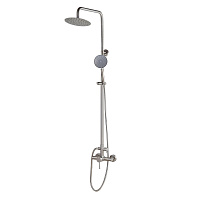 Душевая система РМС с верхним душем с лейкой со смесителем сталь (SUS124-003DK-2)