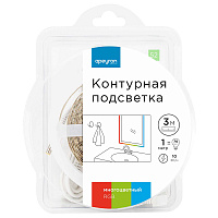 Лента светодиодная SMD 5050 RGB свет 12 В 10 Вт/м 3 м IP65 Apeyron (52КП)