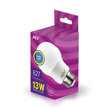 Лампа светодиодная Rev E27 2700К 13 Вт 1040 Лм 180-240 В груша A60 матовая диммируемая