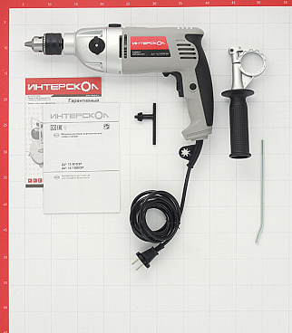 Дрель сетевая ударная Интерскол ДУ-16/1000ЭР 1000 Вт ключевой патрон (57.1.3.00)