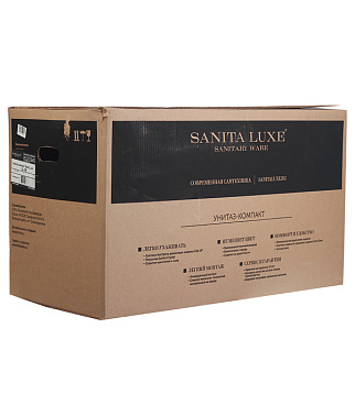 Унитаз-компакт Sanita Luxe Next с универсальным выпуском с сиденьем дюропласт микролифт белый (WC.CC/Next/2-DM/WHT.G/S1)