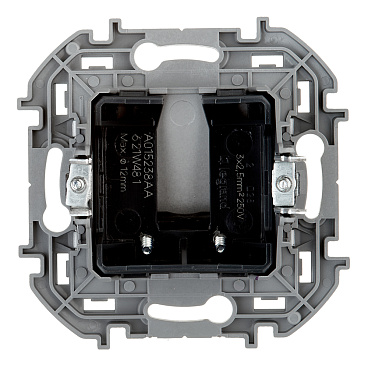 Вывод кабеля Legrand Inspiria встраиваемый алюминий (673892)