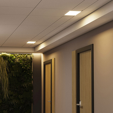 Светильник светодиодный накладной Gauss ДПО-18 4000К 18 Вт IP20 белый (844424218)