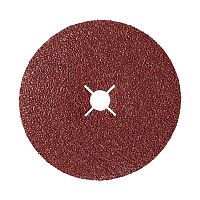 Круг фибровый шлифовальный по металлу Sait 125х22 мм P50 со шлицами