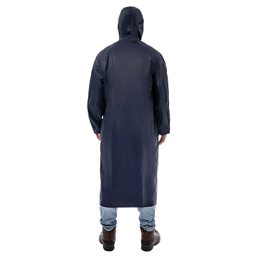 Плащ влагозащитный полиэстер с ПВХ покрытием КМ 52-54 рост 180-186 см синий
