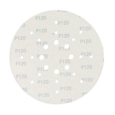 Диск шлифовальный КМ Purple d225 мм P120 на липучку бумажная основа (5 шт.)