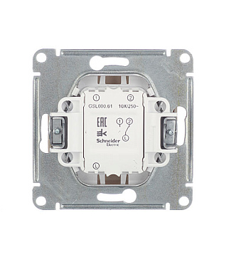 Переключатель Systeme Electric Glossa одноклавишный встраиваемый бежевый (GSL000261)
