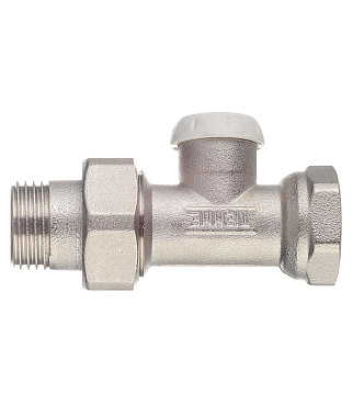 Клапан запорный Tiemme 1/2 НР(ш) х 1/2 ВР(г) для радиатора (3230003)