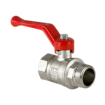 Кран шаровой латунный Valfex Standart N/P59 3/4 ВР (г) х 3/4 НР (ш) ручка прямой (VF.215.NR1.034.N/P59.Bir)