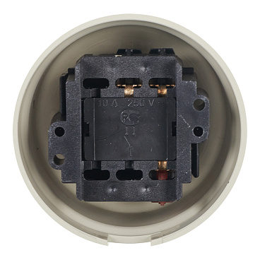 Выключатель Bironi Лизетта одноклавишный накладной слоновая кость ретро (B1-201-211)