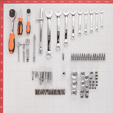 Набор инструментов универсальный Ombra (OMT82S) (82 шт.)