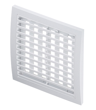 Решетка вентиляционная пластиковая приточно-вытяжная Era РРП 200х200 мм регулируемая белая