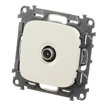 Розетка телевизионная Legrand Valena Allure встраиваемая слоновая кость (753851)