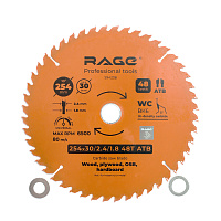 Диск пильный по дереву Rage by Vira Universal 254х30х1,8 мм 48 зубьев (594238)