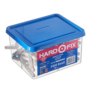 Дюбель-гвоздь Hard-Fix 8x60 мм потайная манжета нейлон (70 шт.)