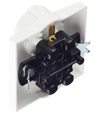 Розетка Simon 15 встраиваемая белая (1590459-030)