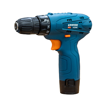 Дрель-шуруповерт аккумуляторная Кратон Home CDH-12-Li-1,5 12 В 1,3 Ач Li-Ion 1 АКБ и ЗУ (3 11 01 061)