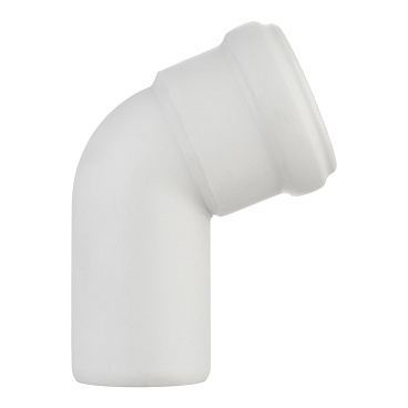 Отвод Ostendorf SKB d58 мм 67° пластиковый бесшумный для внутренней канализации (332130)