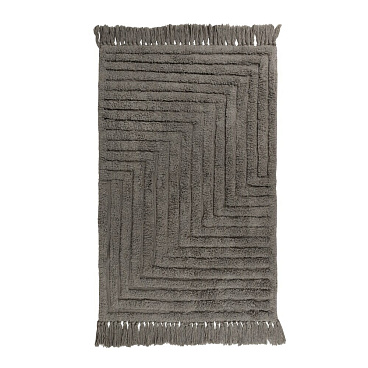 Коврик для ванной серый 100х60 см Zenfort Зигзаг (107279)