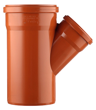 Тройник Ostendorf KGEA d160х110 мм 45° пластиковый для наружной канализации (222320)