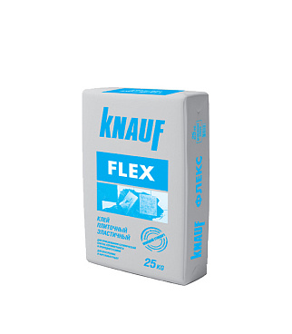 Клей для плитки/ керамогранита/ камня Knauf Флекс эластичный серый класс C2 TE S1 25 кг