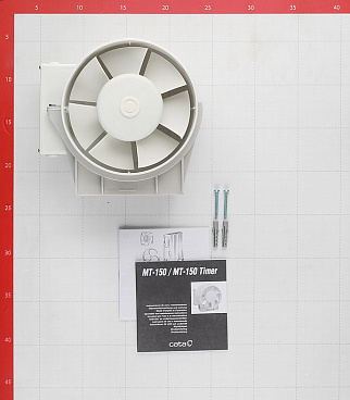 Вентилятор канальный осевой Cata MT-150 d150 мм слоновая кость