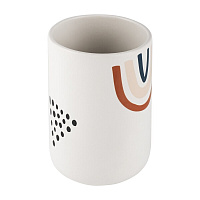 Стакан для ванной Moroshka Reflection настольный керамика белый (924-312-01)