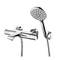 Смеситель для ванны Lemark Yeti хром термостатический с коротким изливом с лейкой (LM7832C)