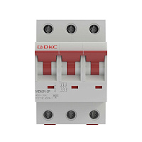 Автоматический выключатель модульный DKC Yon Max MD63N 3P 40А тип C 6 кА 400 В (MD63N-3PC40)