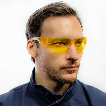 Очки защитные Delta Plus Brava открытые с желтыми линзами (BRAV2JA)